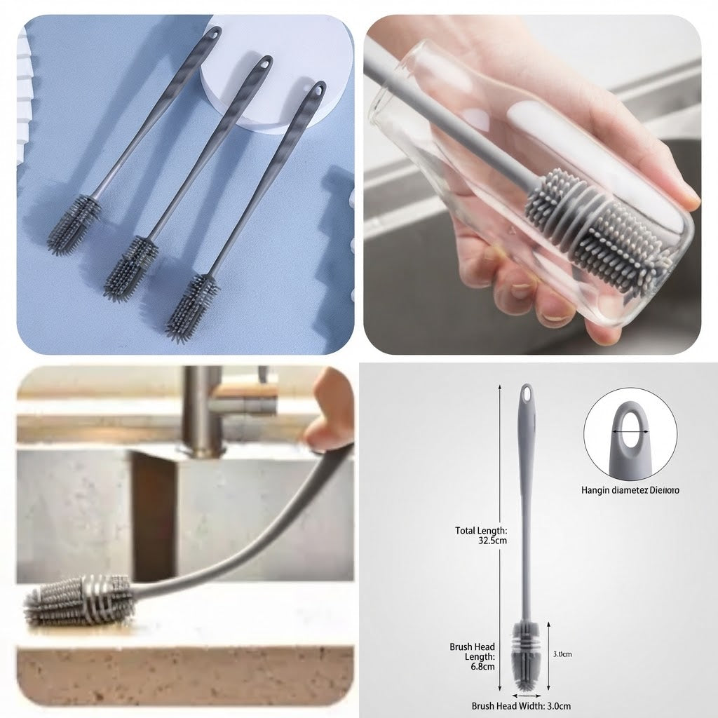 Premium Silicone Bottle Cleaning Brush