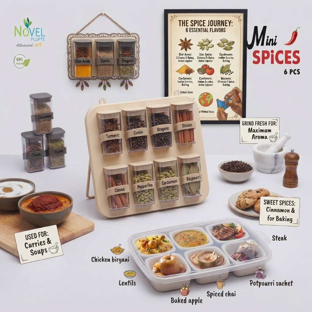 Mini Transparent Spice Kit Set