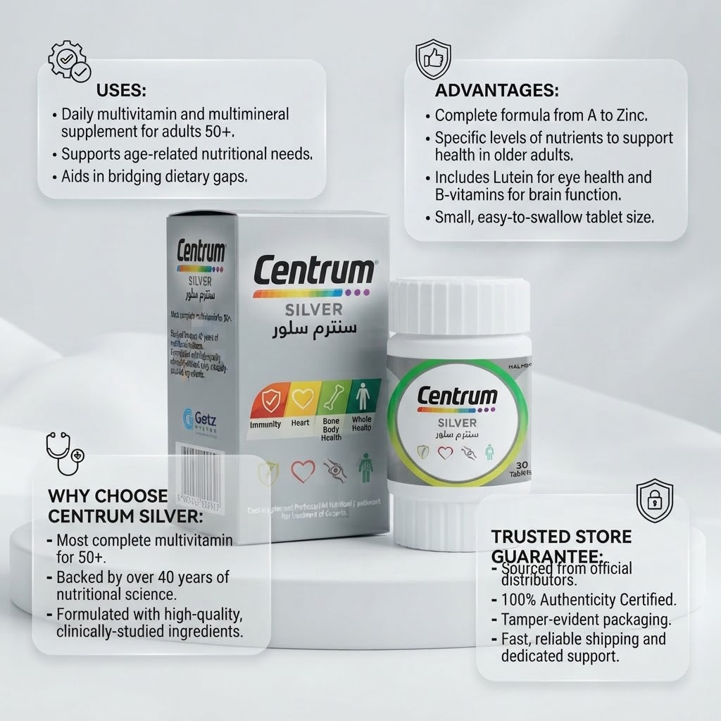 Centrum Silver Multivitamin Tablets – 30 Tablets