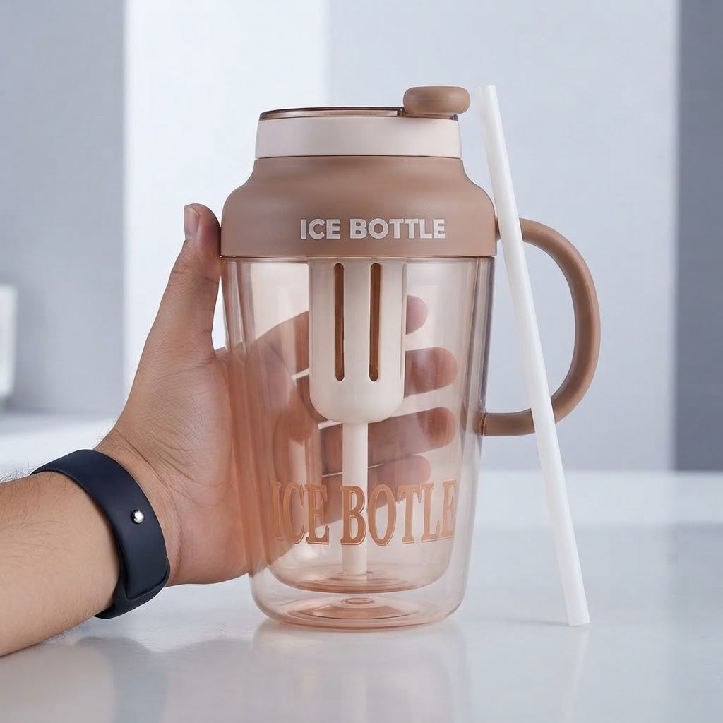 Cute Summer Plastic Cup – Milky Tea & Juice Cup with Straw