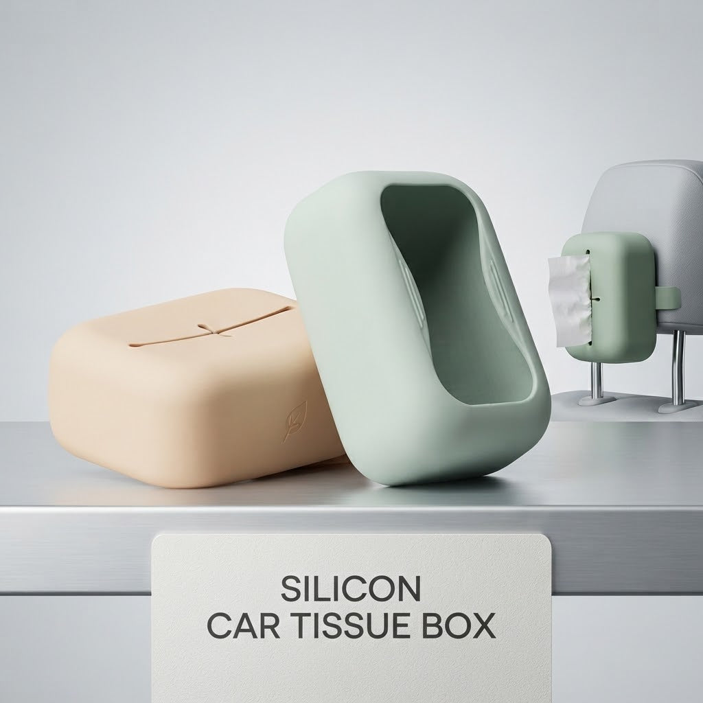 GullPlaza.pk Portable Silicone Car Tissue Box Holder