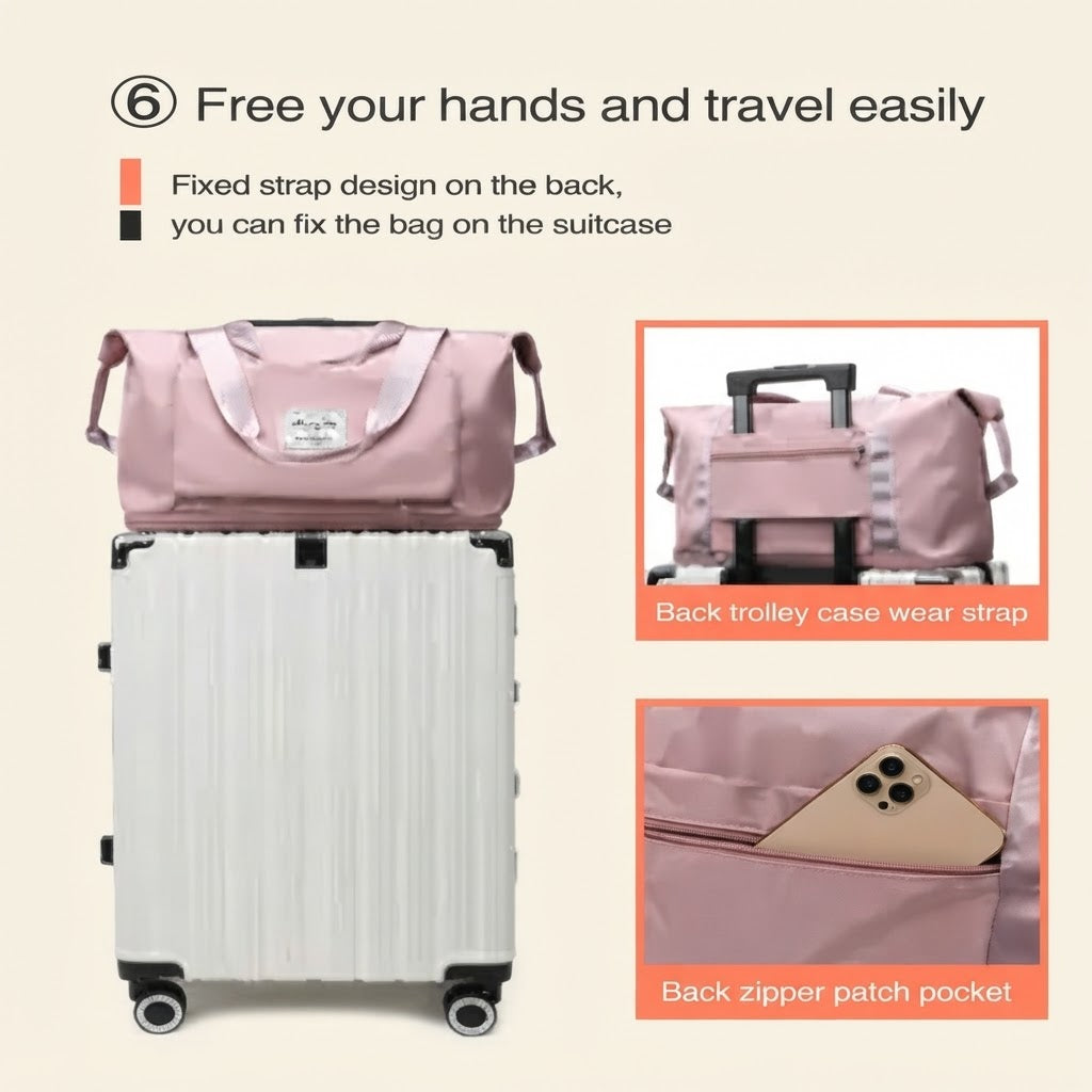 GullPlaza.pk Large Capacity Expandable Travel Bag