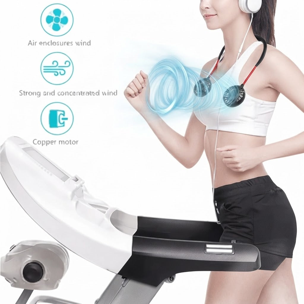 2500mAh Wearable Neck Fan