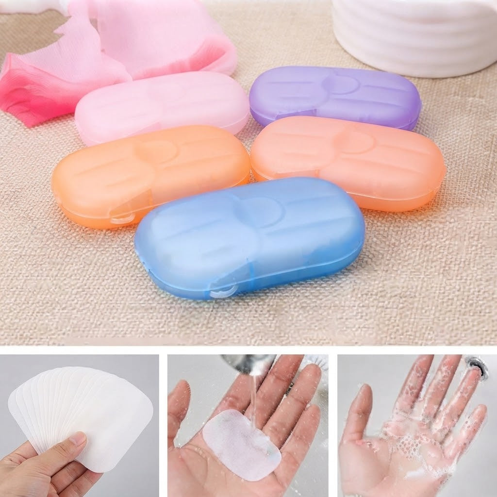 Disposable Soap Paper Sheets (20 piece Per Box)