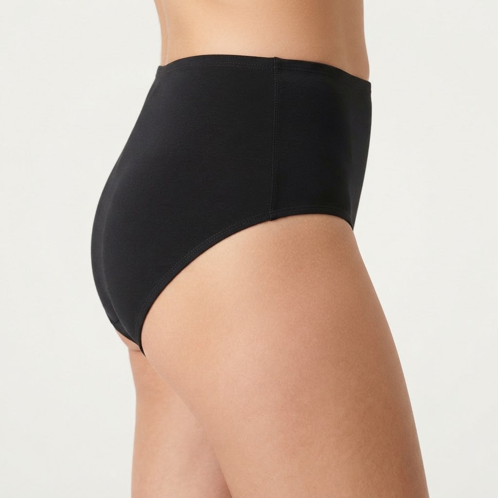 Black Plain Jersey Panties