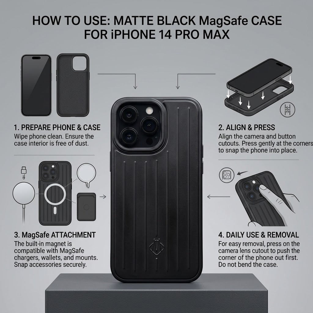 Premium Grooved Suitcase Style Shockproof Back Cover