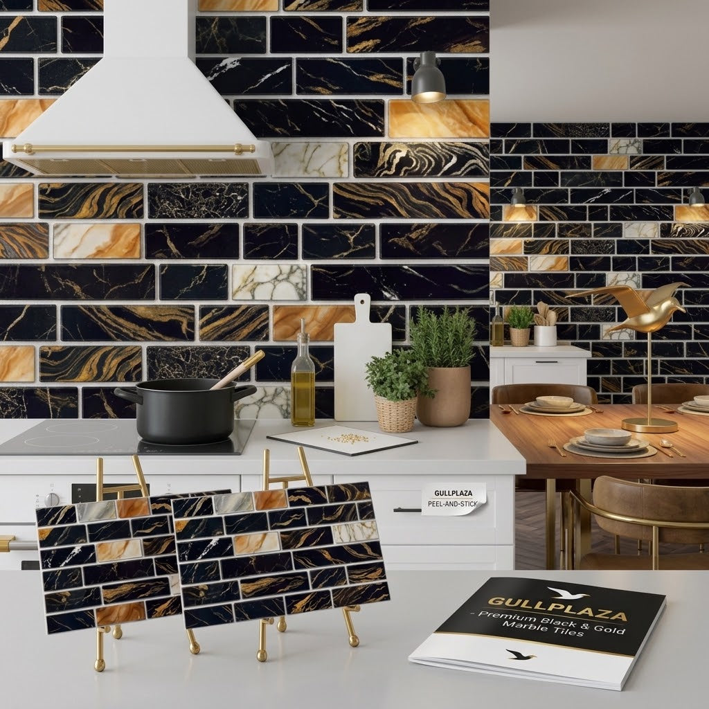 Colorful Self Adhesive Mosaic Tile Stickers – 7.5 x 4.5 Inch