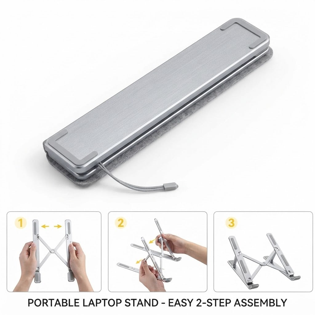Portable Adjustable Aluminium Laptop Stand