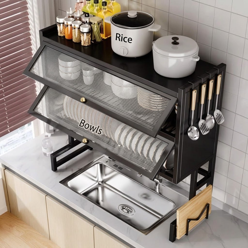 Dish Rack with Utensil Holder