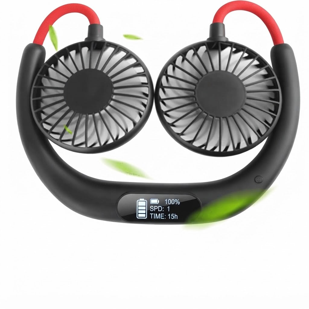 2500mAh Wearable Neck Fan
