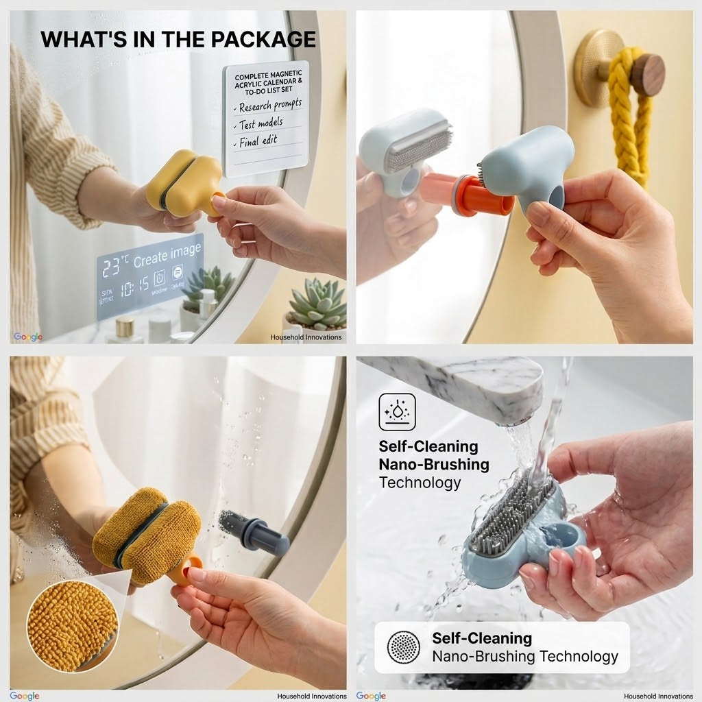 Mini silicon glass squeegee for window
