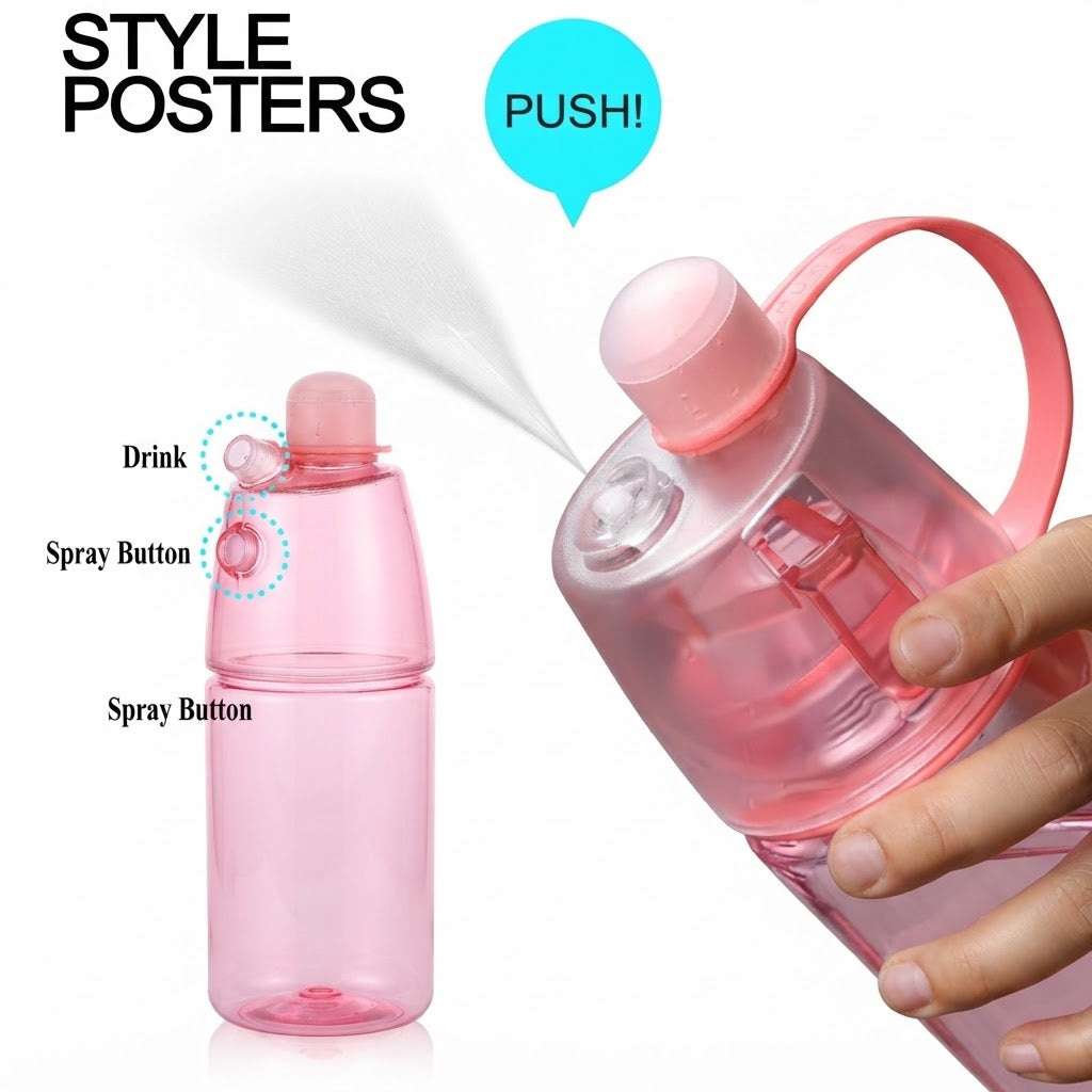 GullPlaza.pk Sports Water Spray Bottle 600ML