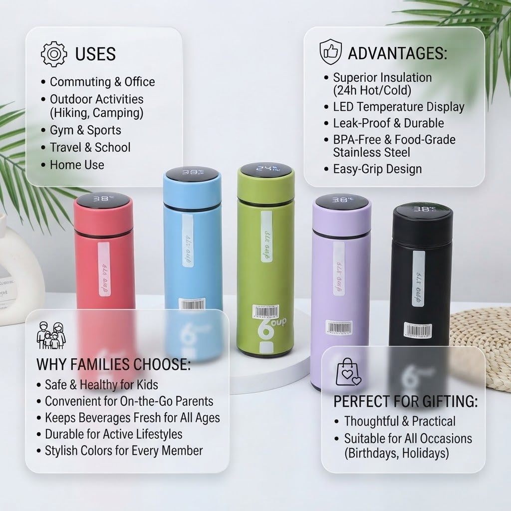 Premium Glass Water Bottle Gift Set with Luxury Inner Box