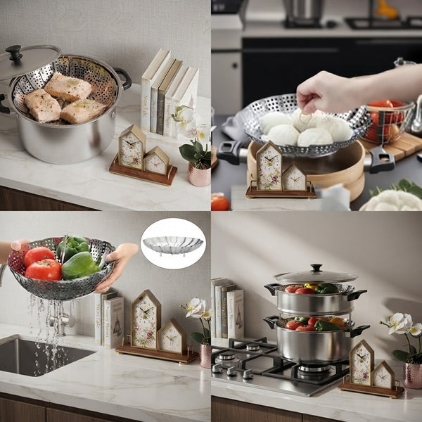 Stainless Steel Collapsible Food Steamer Basket