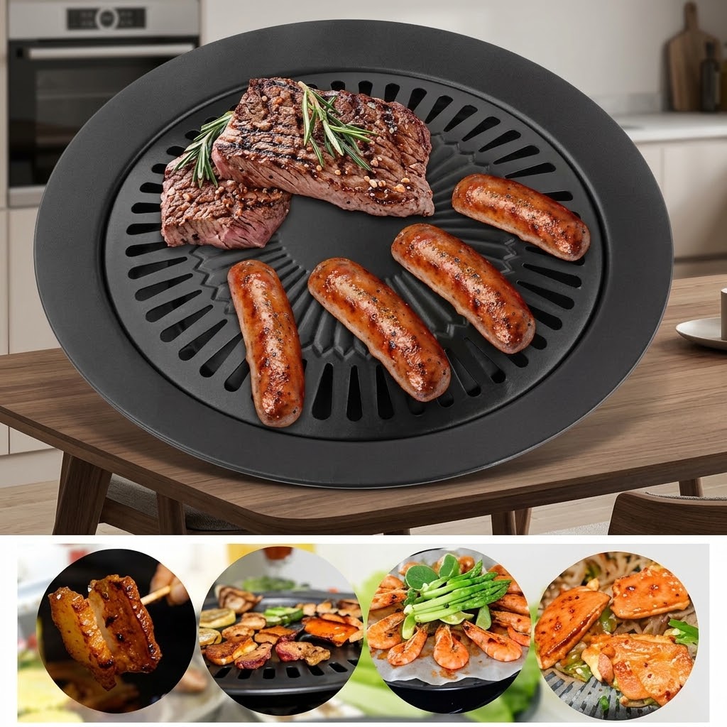 Korean BBQ Grill Pan Non-Stick