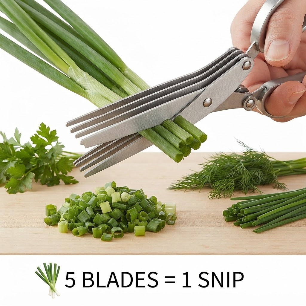5-Layer Stainless Steel Kitchen Scissors