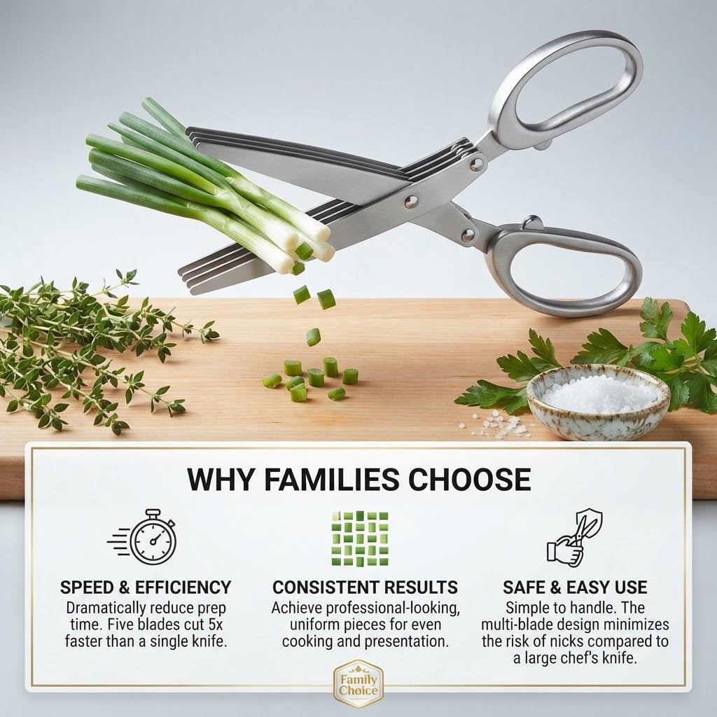 5-Layer Stainless Steel Kitchen Scissors