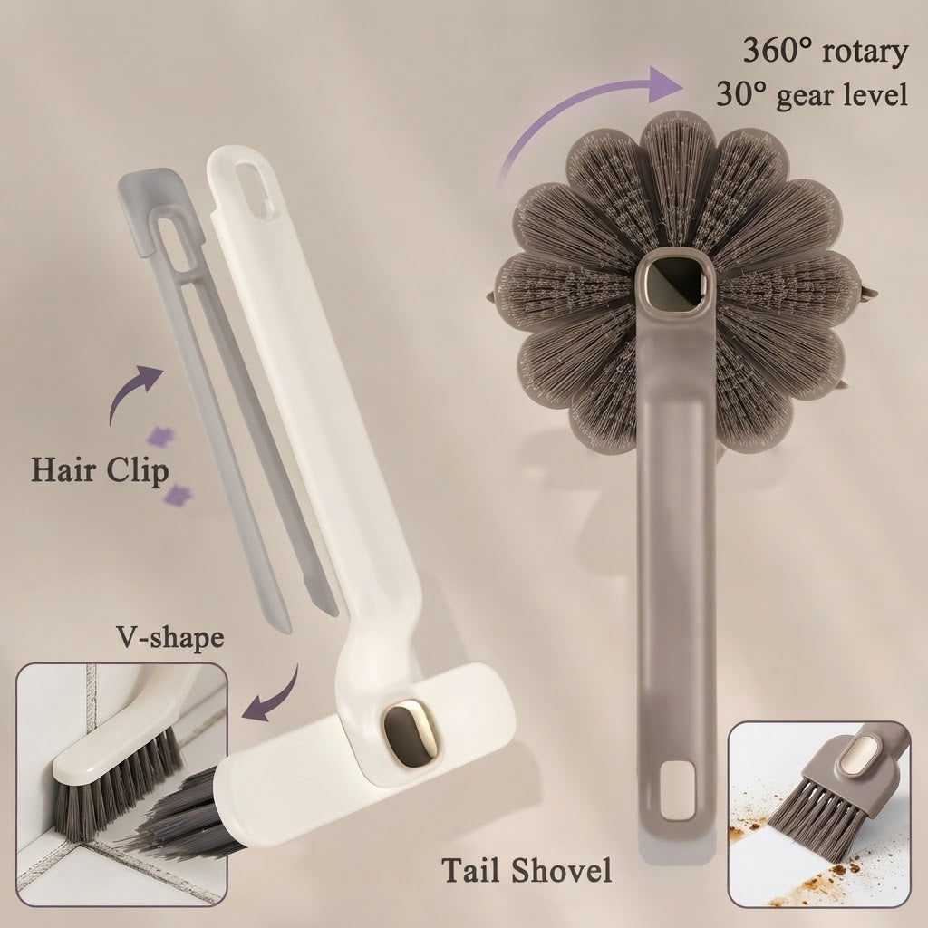 3-in-1 360° Rotating Crevice Cleaning Brush