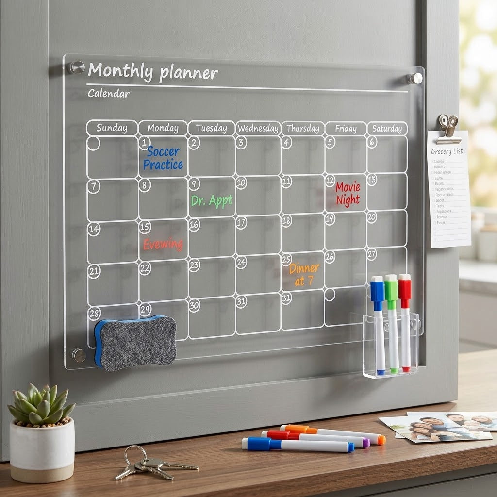 Acrylic Calendar for Fridge