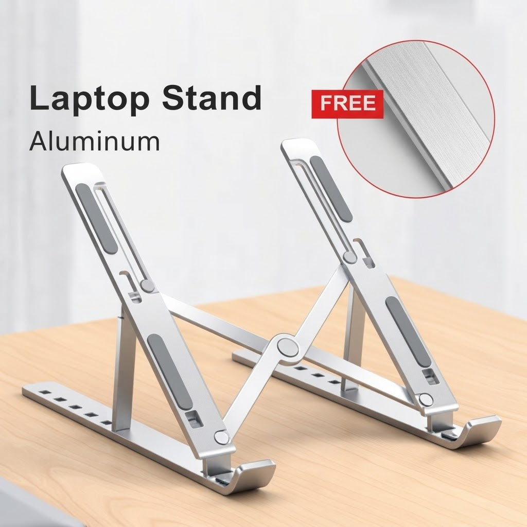 Portable Adjustable Aluminium Laptop Stand