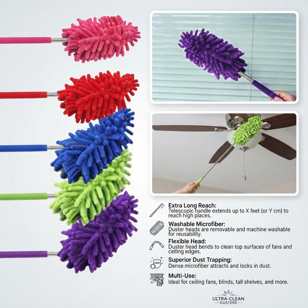 Microfiber Chenille Feather Duster