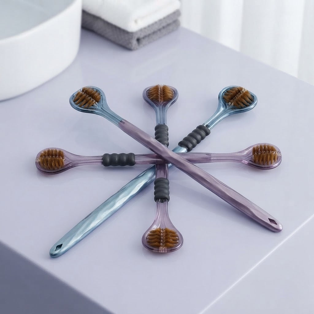360° Rotating 3-Sided Toothbrush
