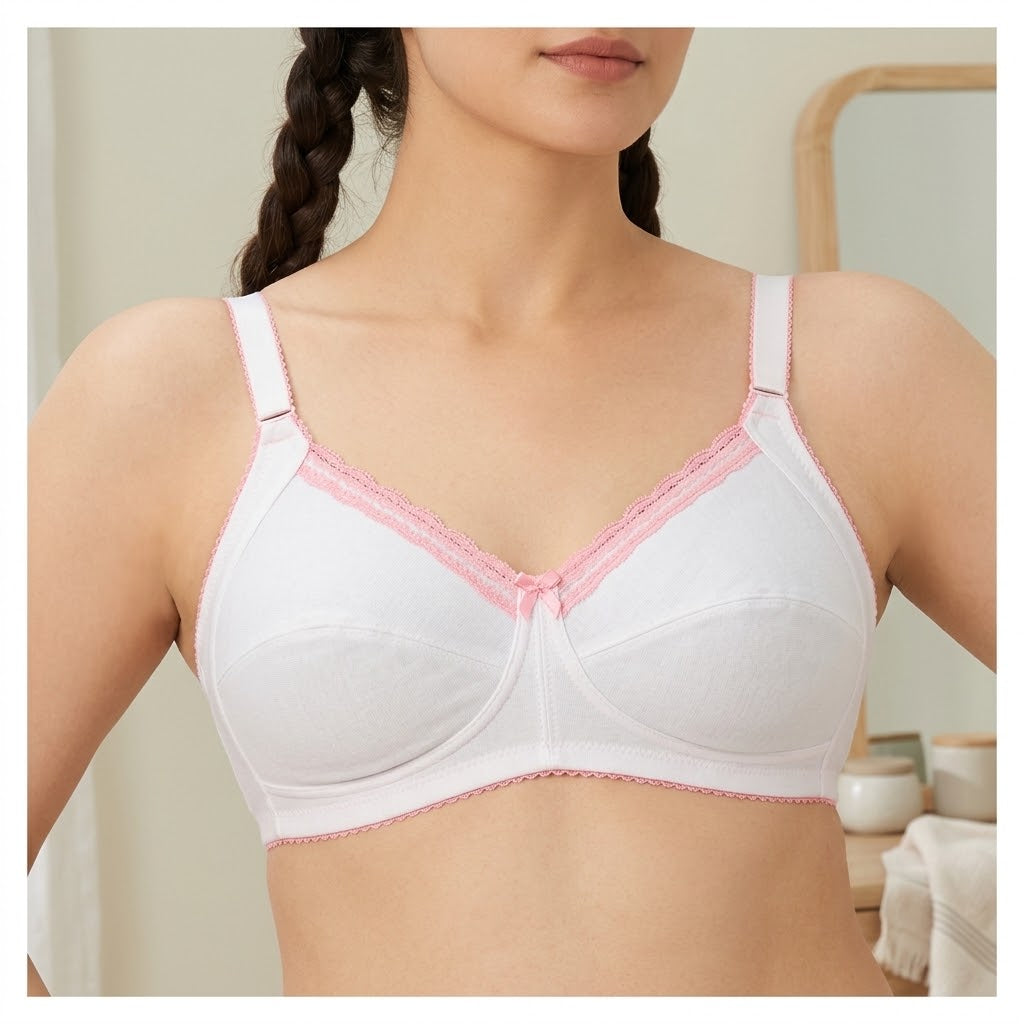 Women's Full Coverage Comfort Bra - Seamless Support & Everyday Wear