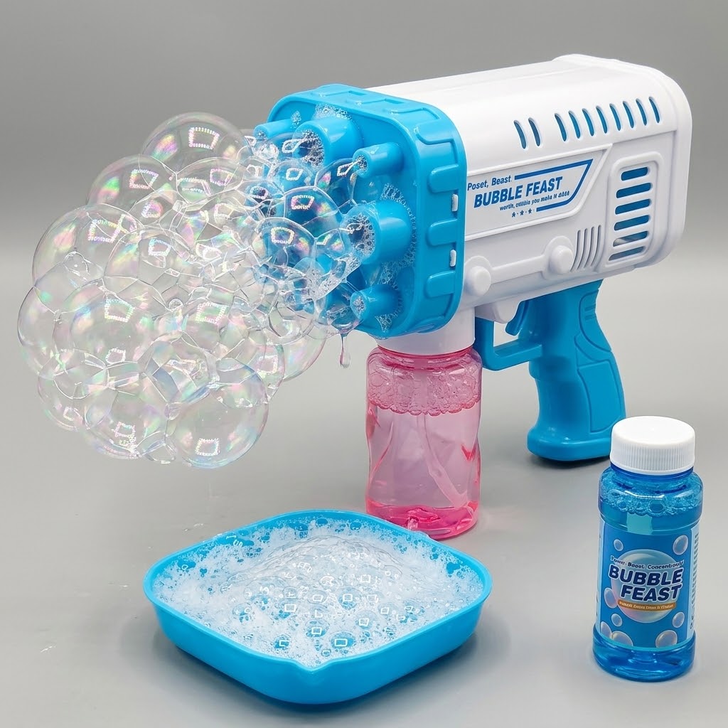 Space Rocket Bazooka Bubble Gun