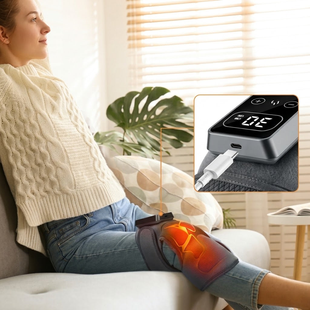 Heated Knee & Leg Vibration Massager