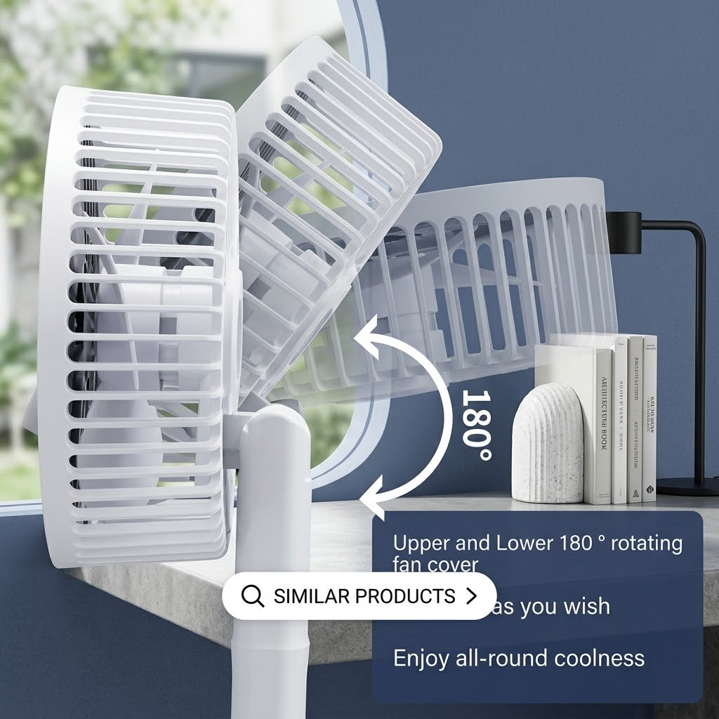4-in-1 Rechargeable Desktop Fan
