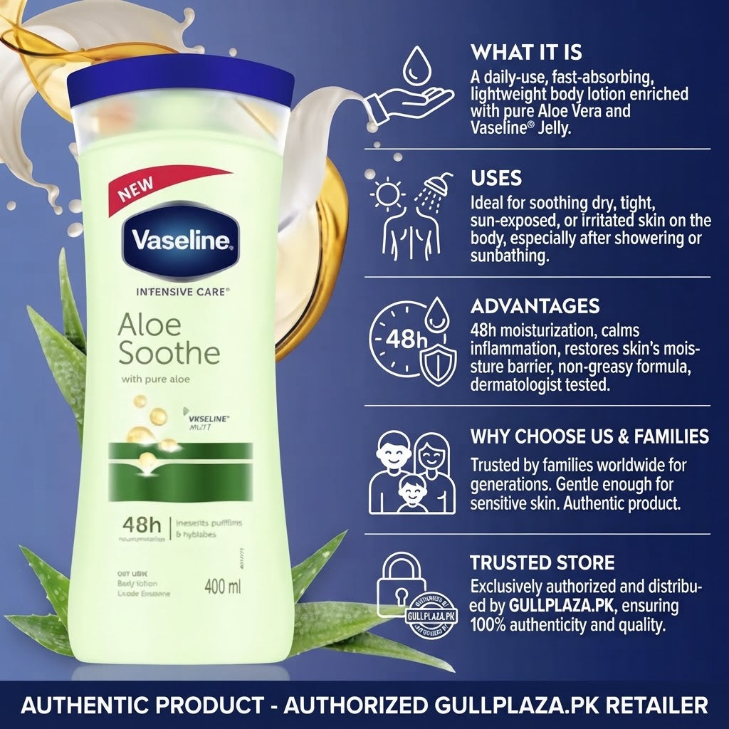 Vaseline Aloe Soothe Body Lotion 400ml