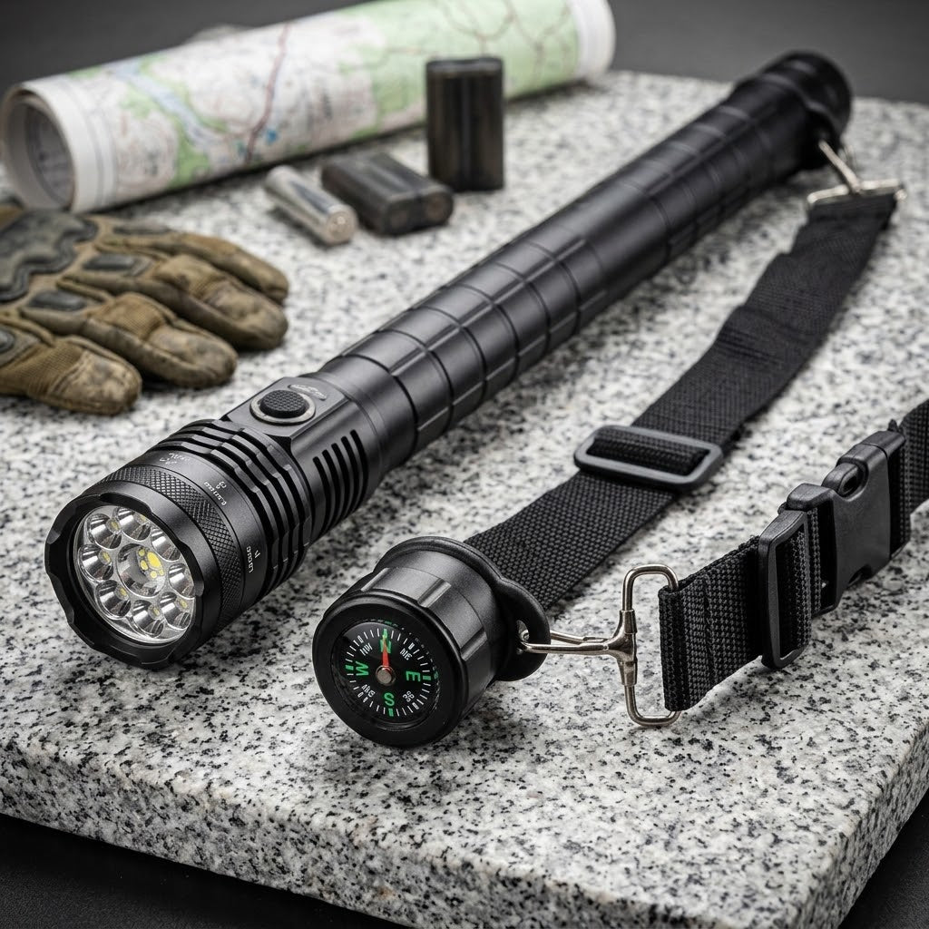 Tactical LED Flashlight 9000 High Lumens – 200W Super Bright