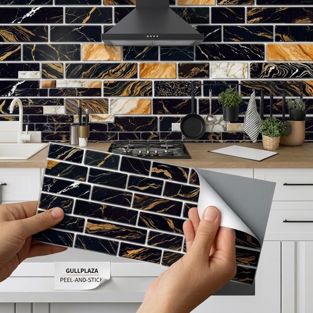 Colorful Self Adhesive Mosaic Tile Stickers – 7.5 x 4.5 Inch