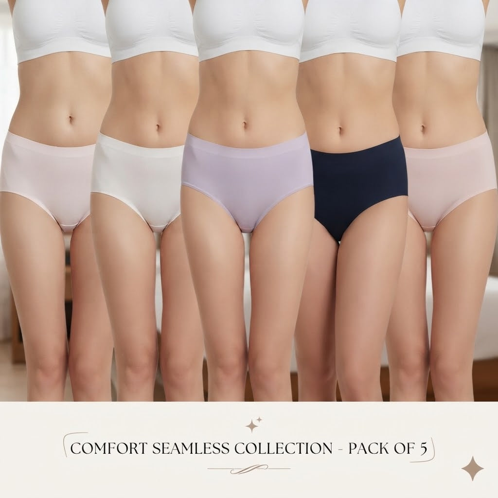 Pack Of 2 - Seamless Comfort Hipster Panties For Women’s