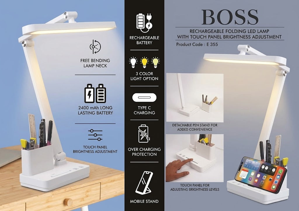 LED Folding Reading Desk Lamp