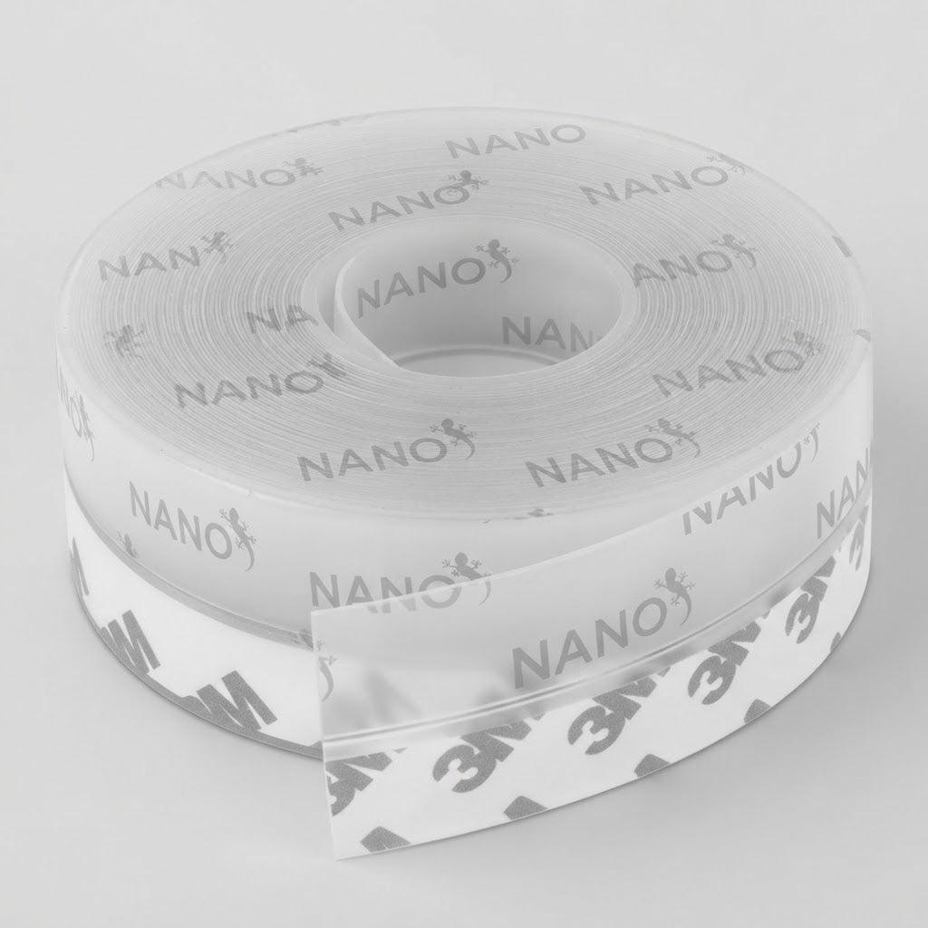 Self-Adhesive Transparent Silicone Door & Window Sealing Strip 5 Meter