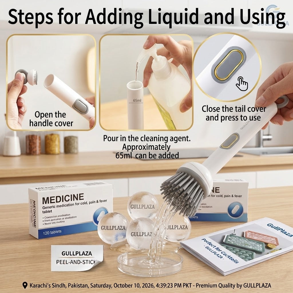 New 360 Rotating Kitchen Dish Cleaning Brush