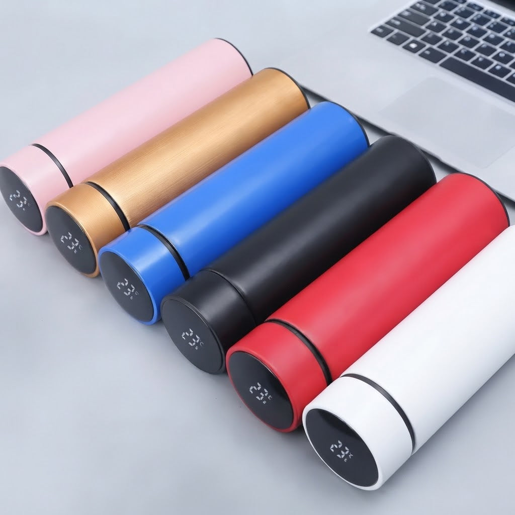 Premium Stainless Steel Soft Touch LED Thermal Bottle 500ML