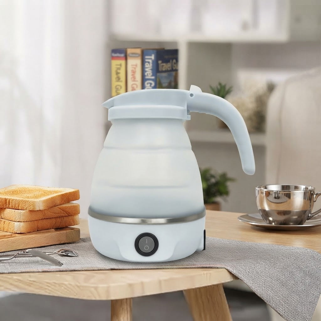 GullPlaza.pk Portable Silicone Foldable Electric Kettle