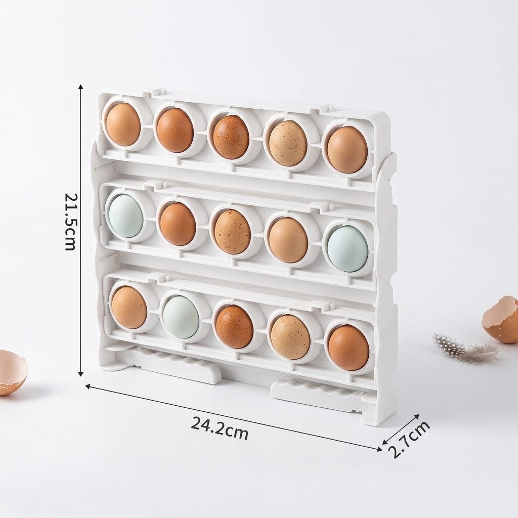 3-Layer Foldable Egg Storage Box