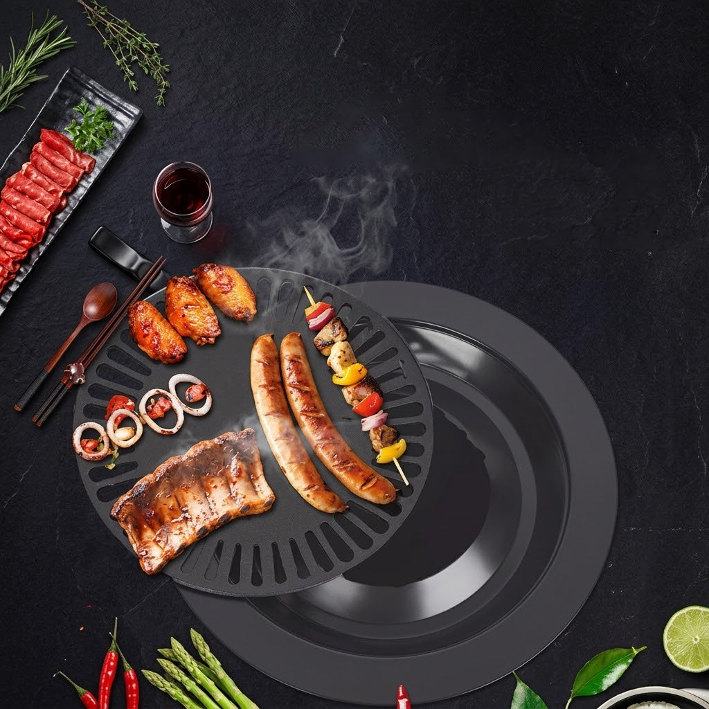Korean BBQ Grill Pan Non-Stick