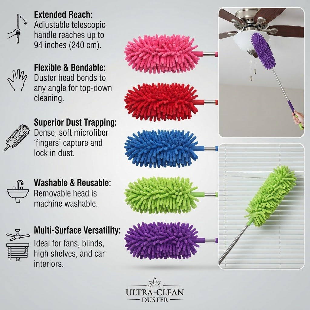 Microfiber Chenille Feather Duster