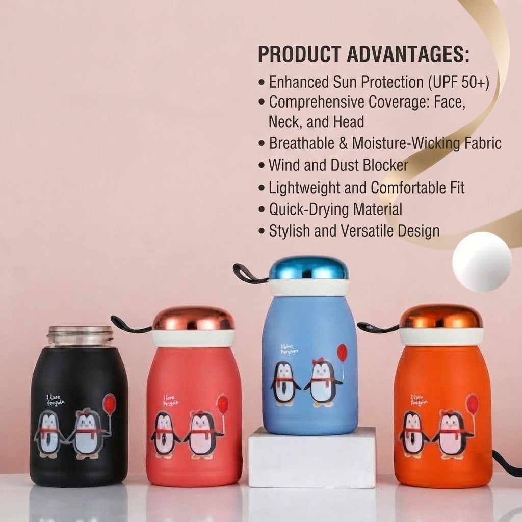 GullPlaza.pk Penguin Kids Insulated Water Bottle