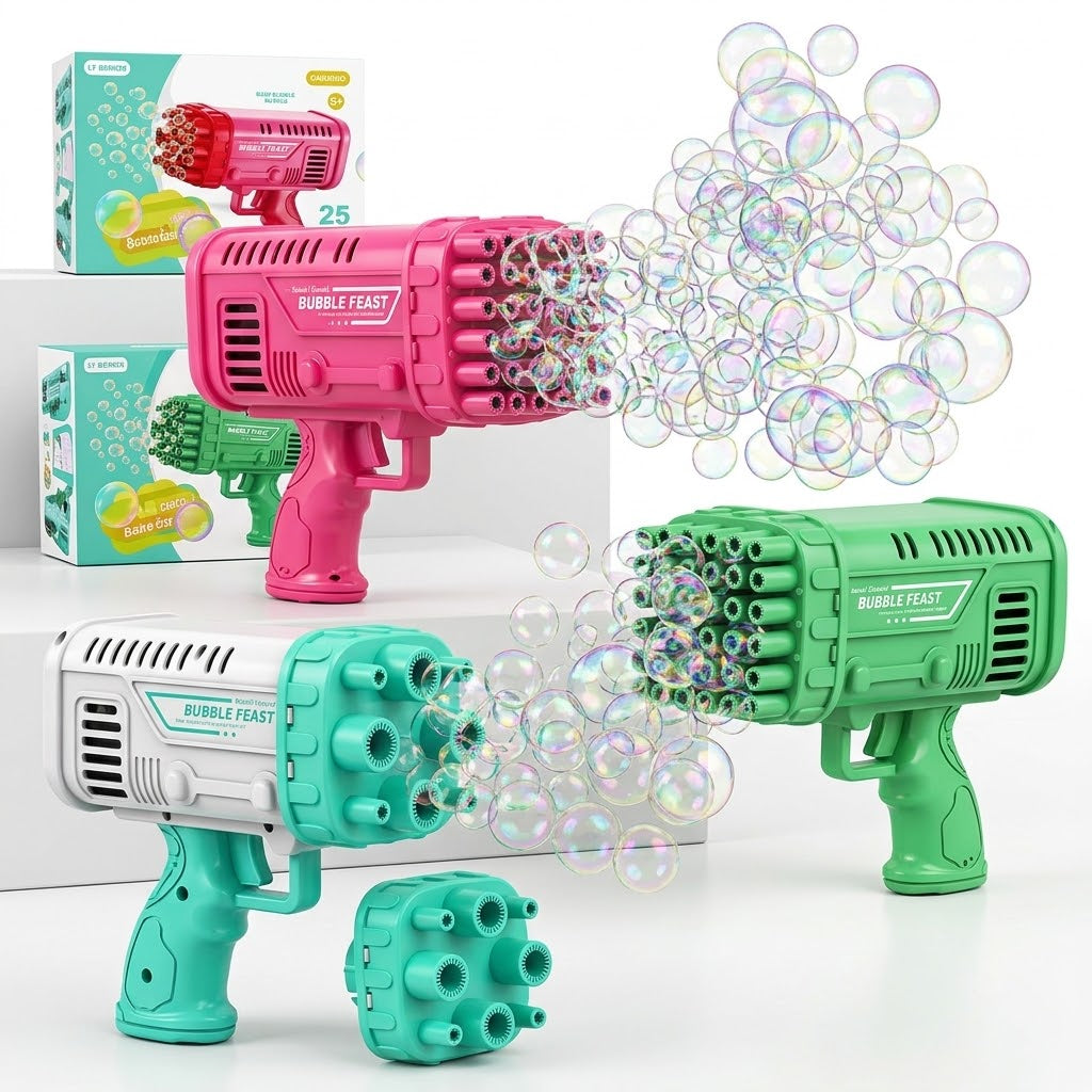 Space Rocket Bazooka Bubble Gun