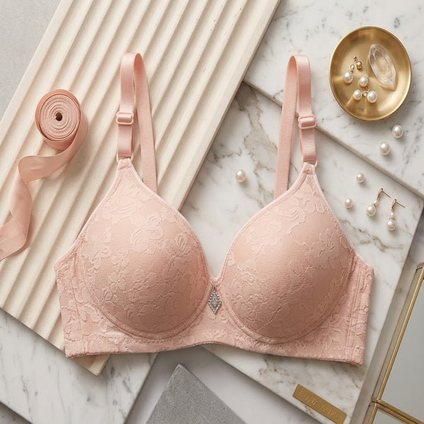 Elegant Floral Lace Bra