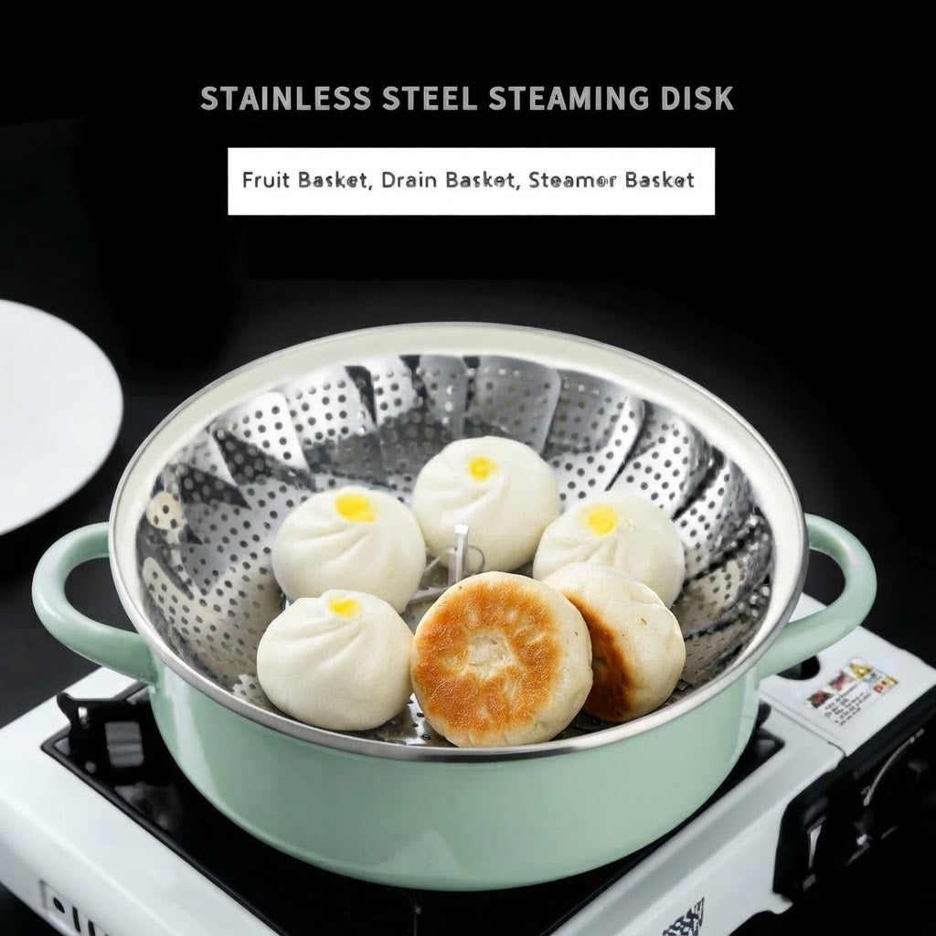 Stainless Steel Collapsible Food Steamer Basket
