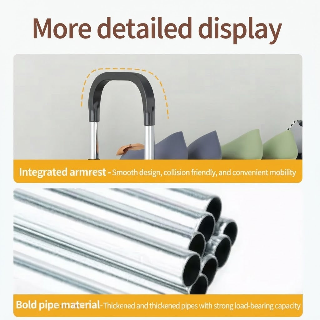 Metal Shoe Rack with Handle