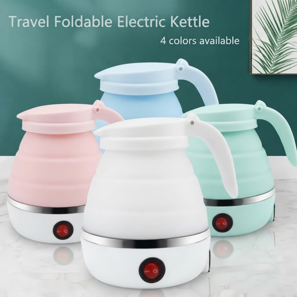 GullPlaza.pk Portable Silicone Foldable Electric Kettle