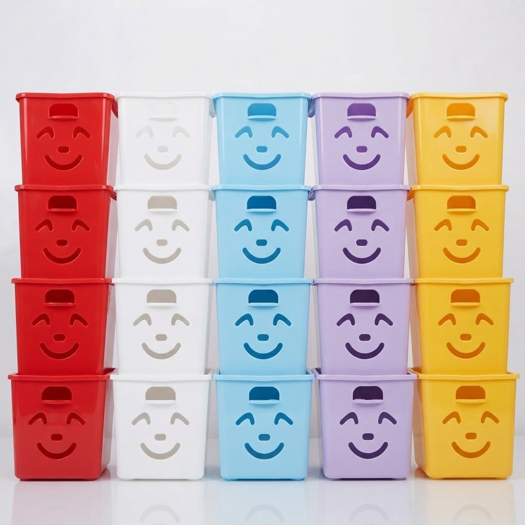 GullPlaza.pk Pack of 3 Smiley Storage Basket Set
