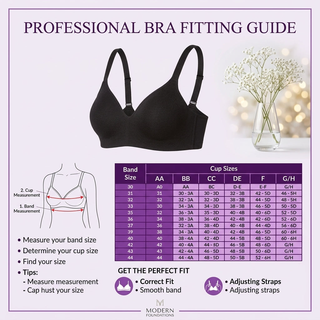 Women's Full Coverage Comfort Bra - Seamless Support & Everyday Wear